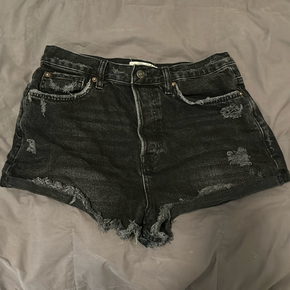 We the free black high rise booty shorts